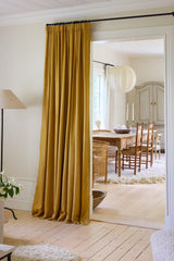 Linen curtain - mustard