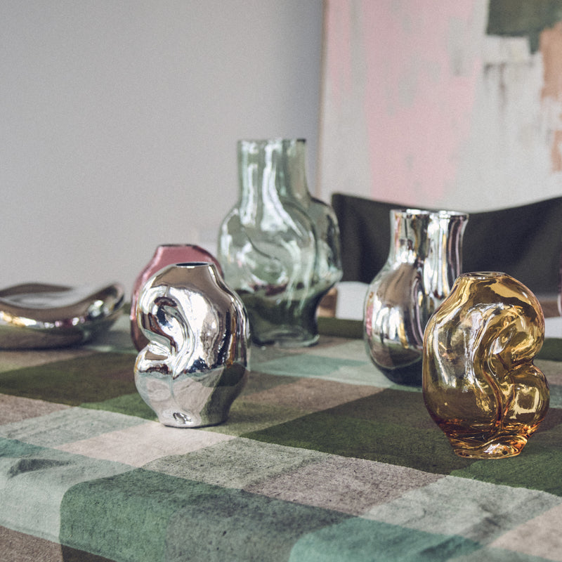HKLiving Gleam chrome Glass vase – ATT PYNTA
