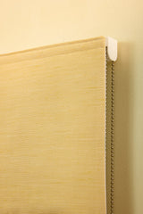 Sakura Raw cotton Roman blind - Oat Yellow - Blackout lined