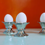 HKLiving New classic stoneware chrome egg cups, pre-order