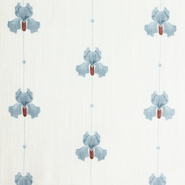 Sweet Pea Linen fabric - Dove Blue