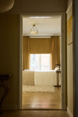 Bouclé Roman Blinds - Mustard