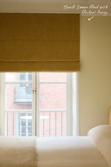 Bouclé Roman Blinds - Mustard
