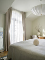 Linen curtain - Sand - Blackout Lined