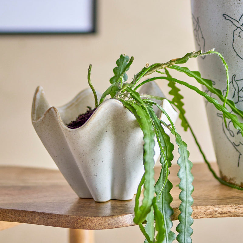 Rania stoneware plant pot