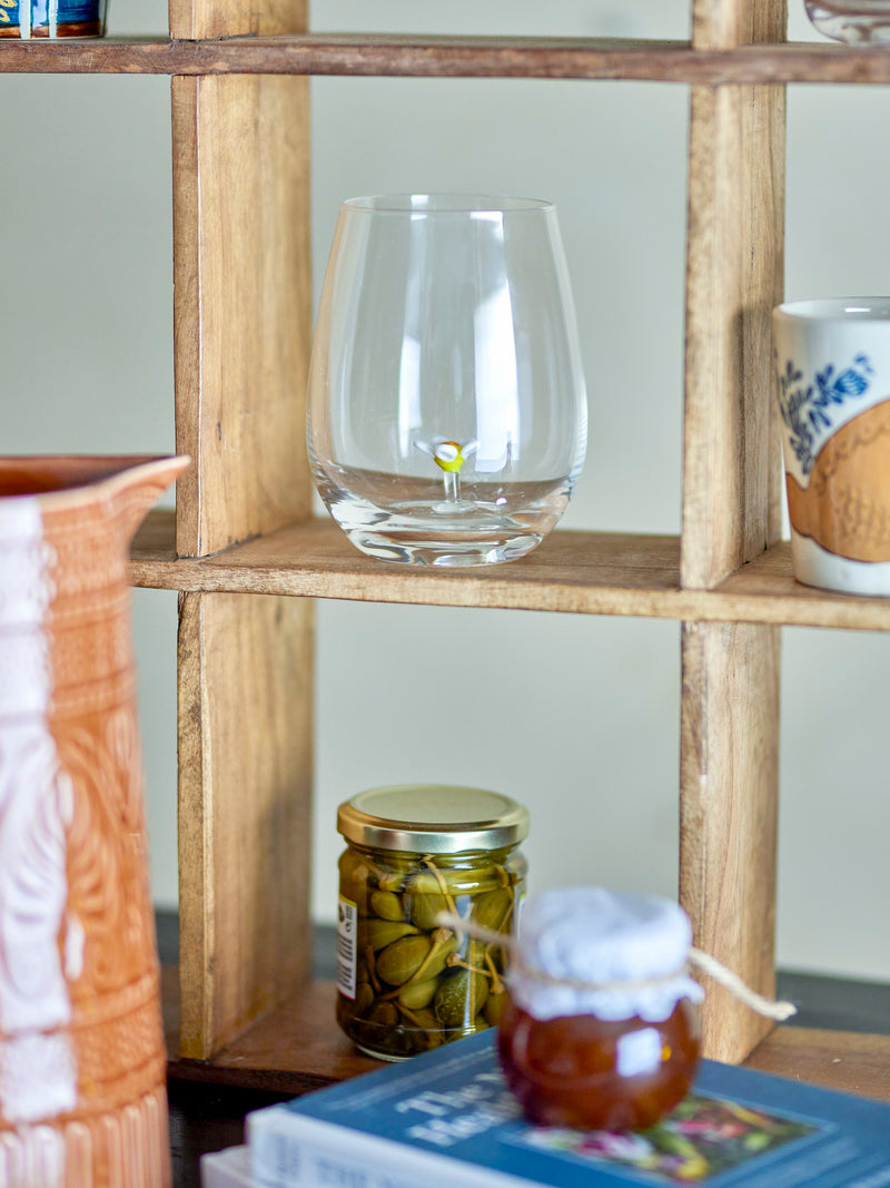 Misa mouth-blown drinking glass, daisy flower (3 left)