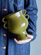 Raia stoneware plant pot
