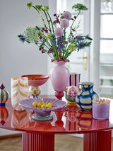 Taven mouthblown stripe glass vase