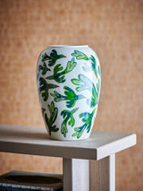 Birdliva hand-painted stoneware vase