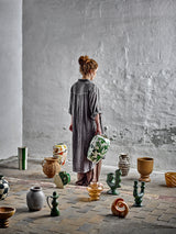 Birdliva hand-painted stoneware vase