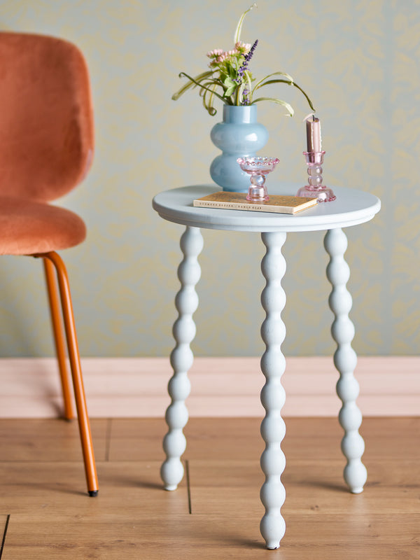 Salino Blue Side Table, Pine (1 in stock)