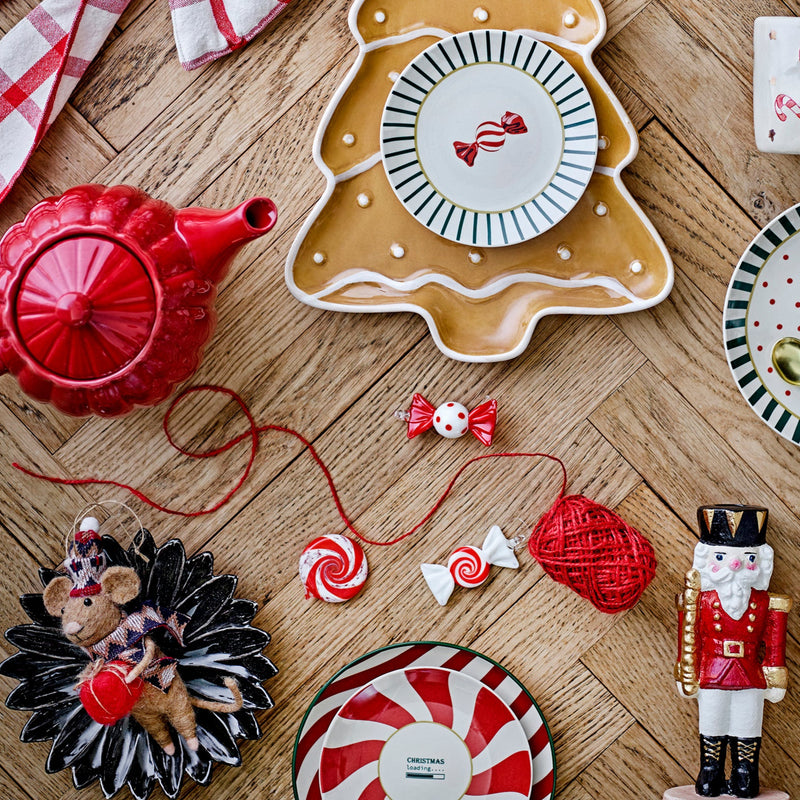 Karamell hand-crafed glass candy ornament  - Set of 3