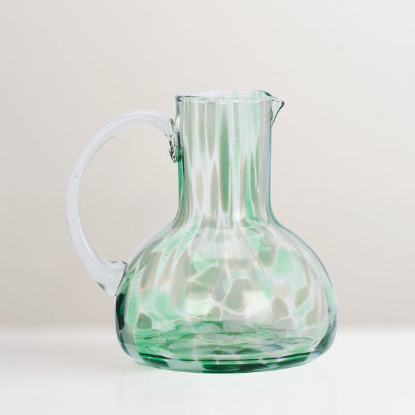 Alva glass water jug, green (pre-order)