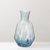 Alva glass water jug, sky blue