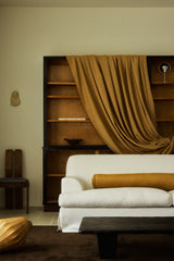 Bouclé curtain - Mustard