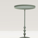 Anjou sage green metal side table - 1 in stock
