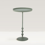 Anjou sage green metal side table - 1 in stock