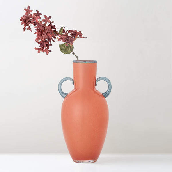 Anniversary mouth-blown glass Vase