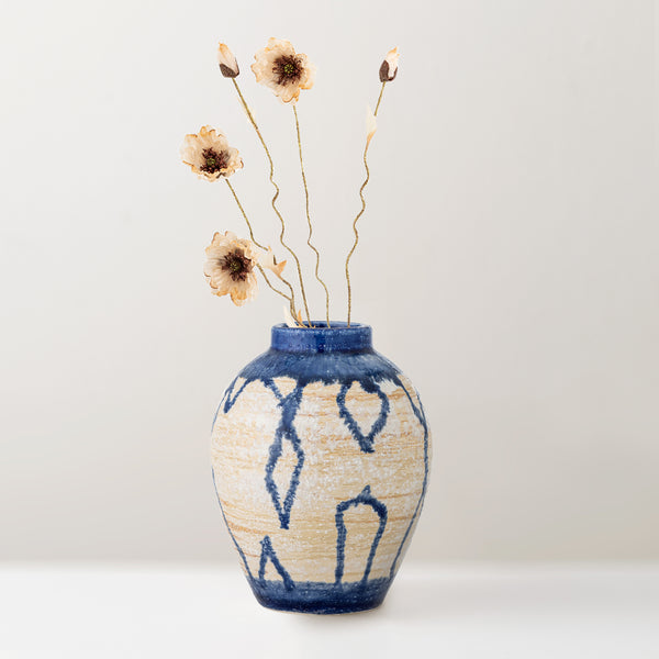 Avon hand-painted stoneware vase
