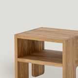 Kids Bas wooden stool, oak