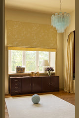 Sakura Jacquard Roman blind - Oat Yellow - Blackout lined