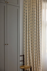 Sweet pea Linen curtain - Dove Blue
