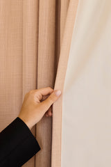 Linen curtain - Dusty pink - Blackout Lined