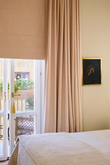 Linen roman blind - Dusty pink