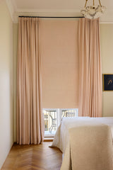 Linen curtain - Dusty pink - Blackout Lined