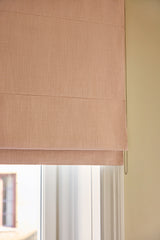 Linen roman blind - Dusty pink - Blackout Lined