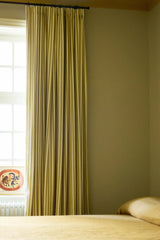 Stripe Linen curtain - Olive Green