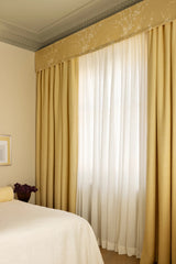 Sakura Raw cotton curtain - Oat Yellow - Blackout lined