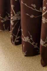 Sakura Jacquard curtain - Plum - Blackout lined