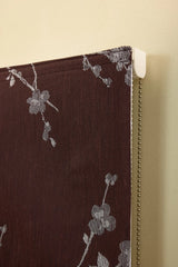 Sakura Jacquard Roman blind - Plum - Blackout lined