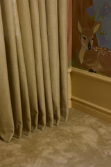Linen curtain - Olive - Blackout Lined