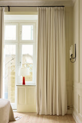 Velvet curtain - Ivory - Blackout Lined