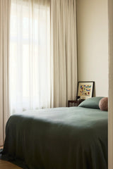 Linen curtain - Ivory - Blackout Lined