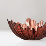 Aila red glass bowl
