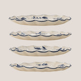 Eimy stoneware side plates, set of 4