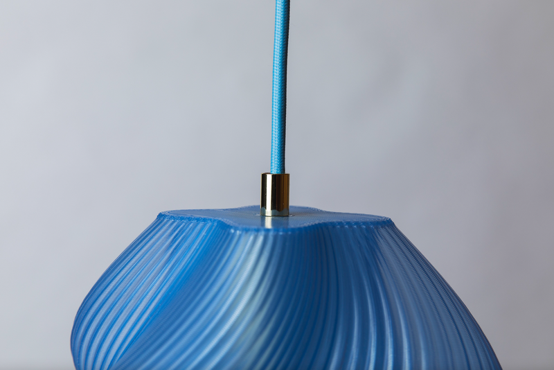 Crème Atelier soft serve pendant lamp 02, Blueberry sorbet