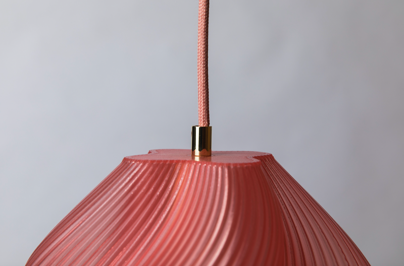 Crème Atelier soft serve pendant lamp 03, Peach sorbet