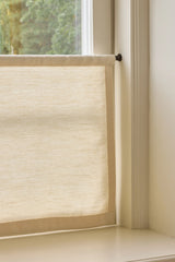 Sakura raw cotton café curtain - Ivory