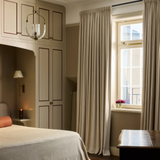 Linen curtain - Sand - Blackout Lined