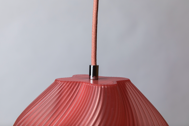 Crème Atelier soft serve pendant lamp 03, Peach sorbet