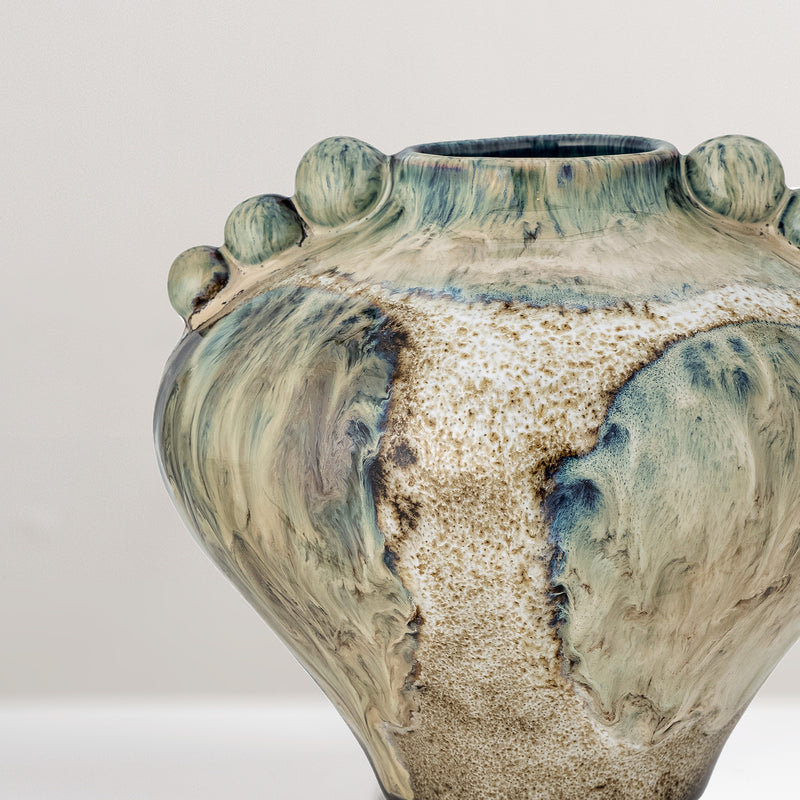 Cophia glaze stoneware vase