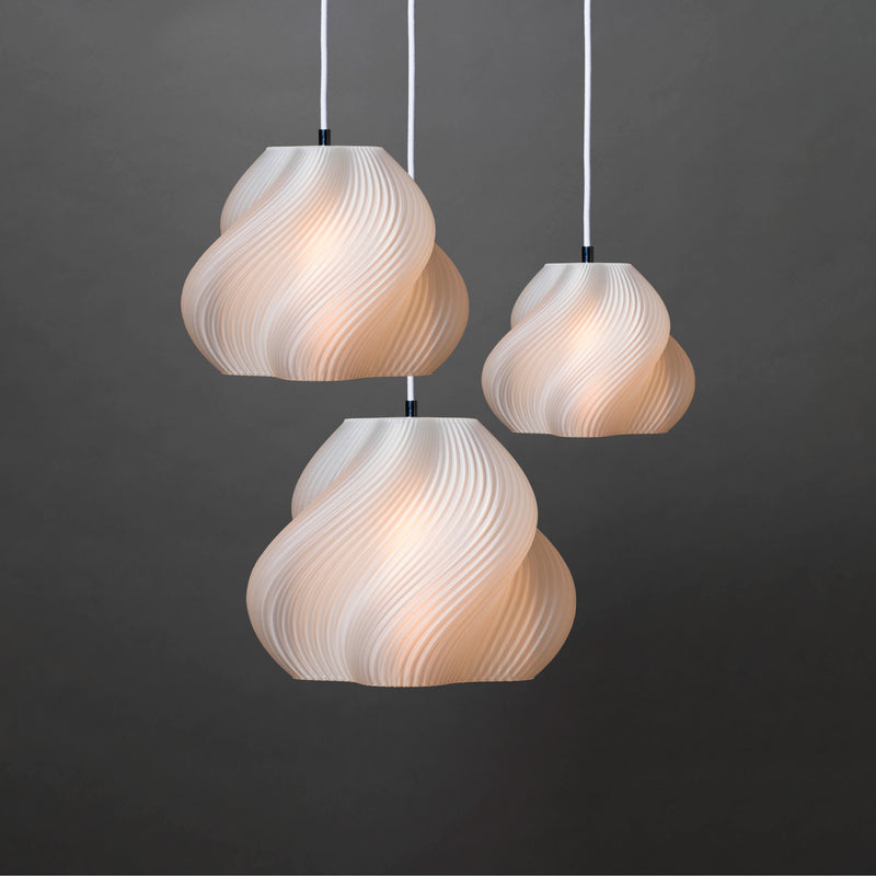 Crème Atelier soft serve pendant lamp 01, vanilla bean