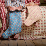 Att Pynta x Yonder Christmas stocking, blue and red star, pre-order