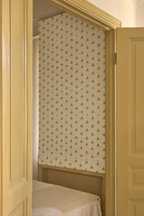 Sweet Pea Linen Roman Blind - Mustard - Blackout Lined