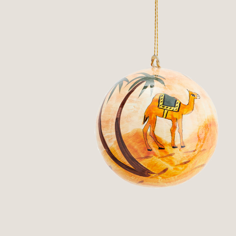Eva hand-painted multicoloured bauble