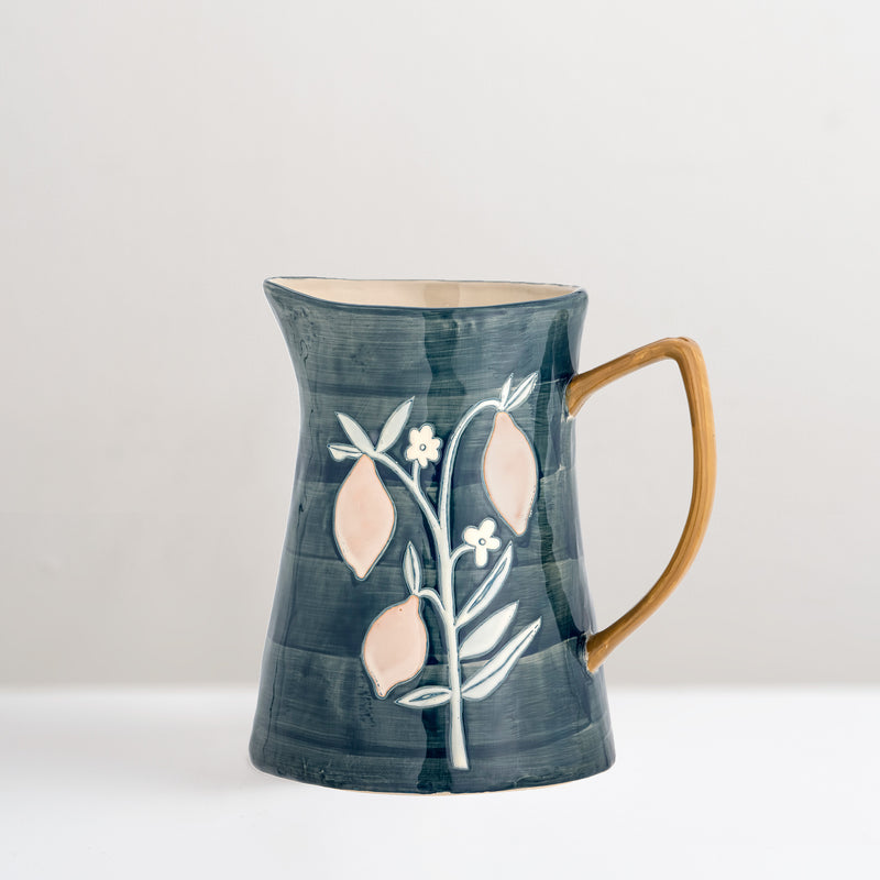 Feriah hand painted glazed jug